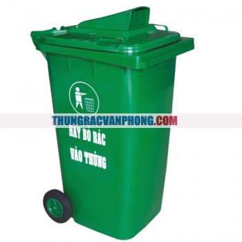 Thùng đựng rác nhựa HDPE có nắp khe bỏ rác VNSG140