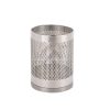 Thùng rác inox trắng dập lỗ không nắp
